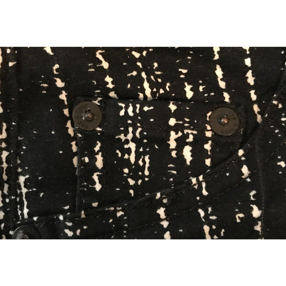 Rag & Bone Jean Black/White Barcode Print Stretch Leggings - Size 24 - NWT - Picture 9 of 12